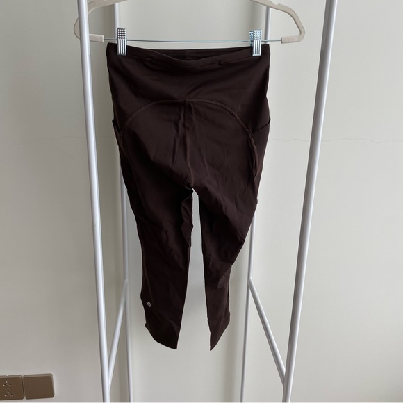 Lululemon swift speed high rise crop 21” espresso size 6 - Picture 3 of 7